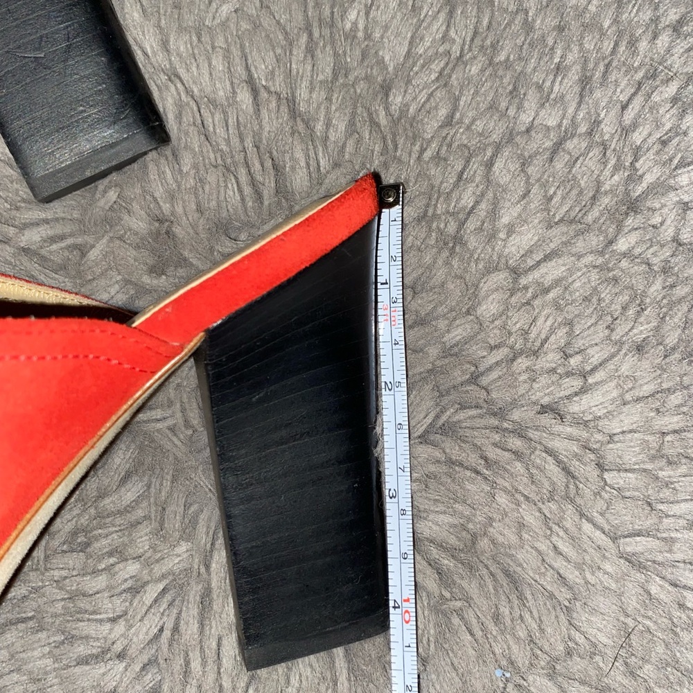 NWOB Ayede Serena Red Suede Mule Size 9.5 / 40.5EU - Picture 3 of 7